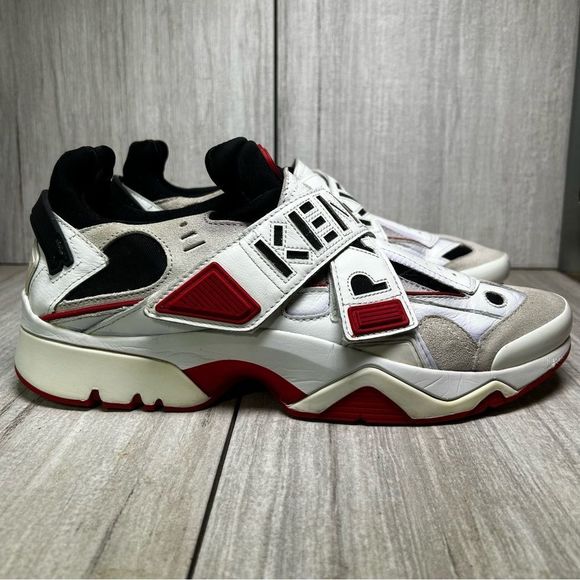 Kenzo Paris Sonic White Velcro Chunky Luxury Designer Sneaker Men Size 11 EUR 45 - Picture 2 of 14
